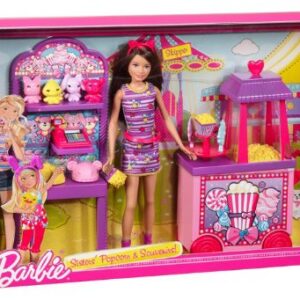 Mattel Barbie Sisters Popcorn and Souvenirs Playset