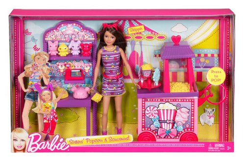 Mattel Barbie Sisters Popcorn and Souvenirs Playset