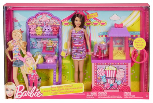 Mattel Barbie Sisters Popcorn and Souvenirs Playset