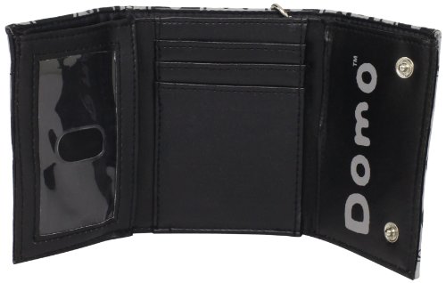 Domo Men's Rockstar Trifold Wallet with Chain, Black, One Size