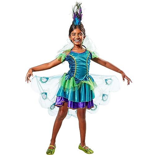 Rubies Girl's Peacock Costume Dress, Medium