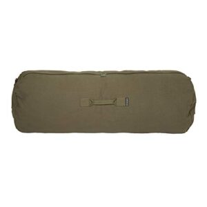 Stansport Zippered Canvas Deluxe Duffel Bag - O.D. Green (1232)
