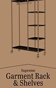 Whitmor Supreme Rolling Garment Rack Chrome