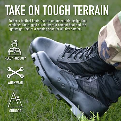 Rothco 8'' GI Type Jungle Boot, Olive Drab, WDE/10