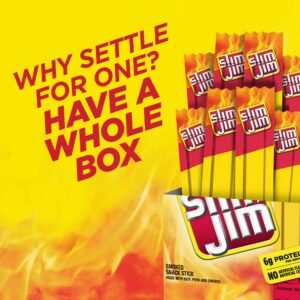 slim jim snack-sized smoked meat stick, original flavor, .28 ounce, 14 count (pack of 1)