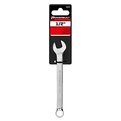 Powerbuilt 644144 SAE Mirror Polished 1/2˝ Combination Wrench