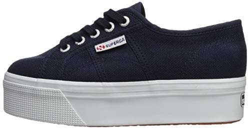 Superga Women's 2790A COTW Sneaker, Navy, 41 M EU / 9.5 B(M) US Women