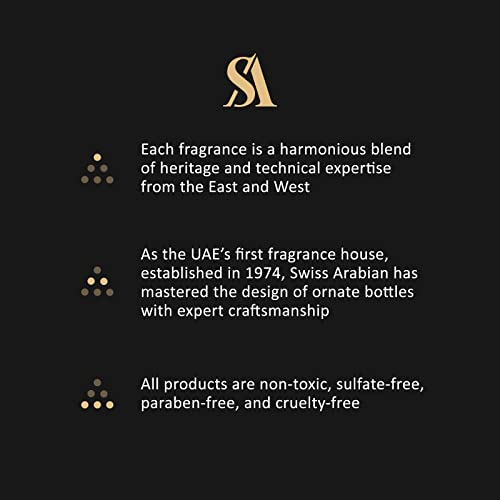 SWISS ARABIAN Kashkha - Luxury Products From Dubai - Long Lasting And Addictive Personal EDP Spray Fragrance - A Seductive, Signature Aroma - The Luxurious Scent Of Arabia - 1.7 Oz