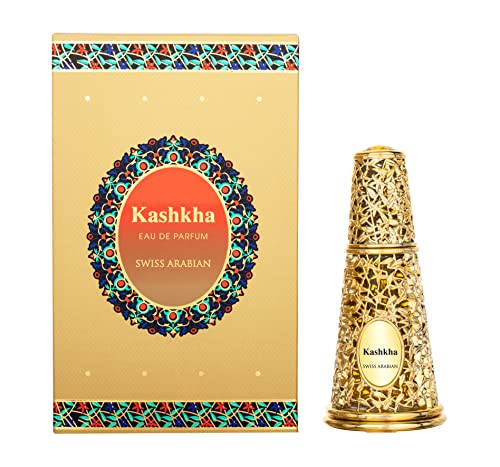 SWISS ARABIAN Kashkha - Luxury Products From Dubai - Long Lasting And Addictive Personal EDP Spray Fragrance - A Seductive, Signature Aroma - The Luxurious Scent Of Arabia - 1.7 Oz