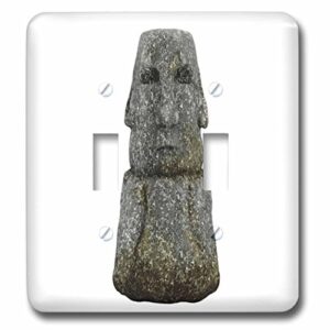 3drose lsp_62947_2 easter island stone head double toggle switch