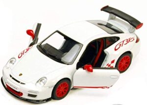 porsche 911 gt3 rs 1:36 scale 5inch die cast model toy sports car - white