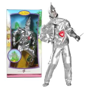 barbie mattel year 2006 collector pink label classic movie series the wizard of oz 12 inch doll - tin man (k8687) with hatchet, heart-shaped pocket watch and oil can