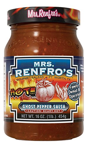 Mrs. Renfro's Salsa, Ghost Pepper, Hot, 16 oz