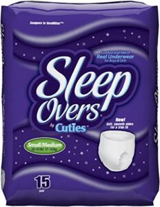 prevail slp05301 sleepover diaper - youth s/m - 60/case