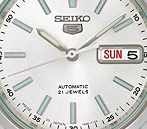 Seiko Automatic White Dial Stainless Steel Men's Watch SNKL75