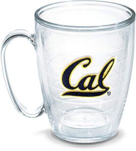 tervis made in usa double walled university of california uc berkeley golden bears insulated tumbler cup keeps drinks cold & hot, 24oz - no lid, emblem