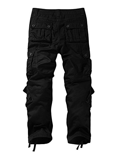 Match Men's Wild Cargo Pants(Black,36)