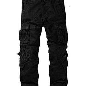 Match Men's Wild Cargo Pants(Black,36)