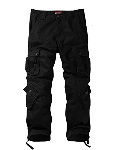 Match Men's Wild Cargo Pants(Black,36)