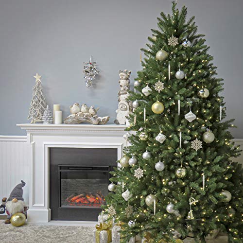 National Tree Company Artificial Full Christmas Tree, Green, Dunhill Fir, Includes Stand, 9 Feet