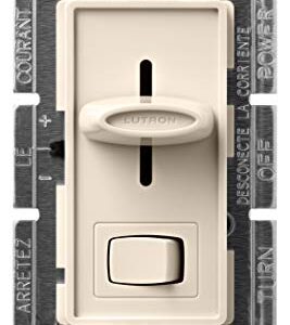 Lutron Skylark LED+ Dimmer Switch for Dimmable LED, Halogen and Incandescent Bulbs | 150W/Single-Pole or 3-Way | SCL-153P-LA | Light Almond