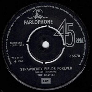 penny lane / strawberry fields forever 45 rpm single