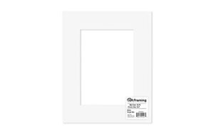 pa framing, single mat, 8 x 10 inches frame for 5 x 7 inches photo art size - white core