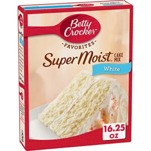 betty crocker super moist white cake mix, 16.25 oz