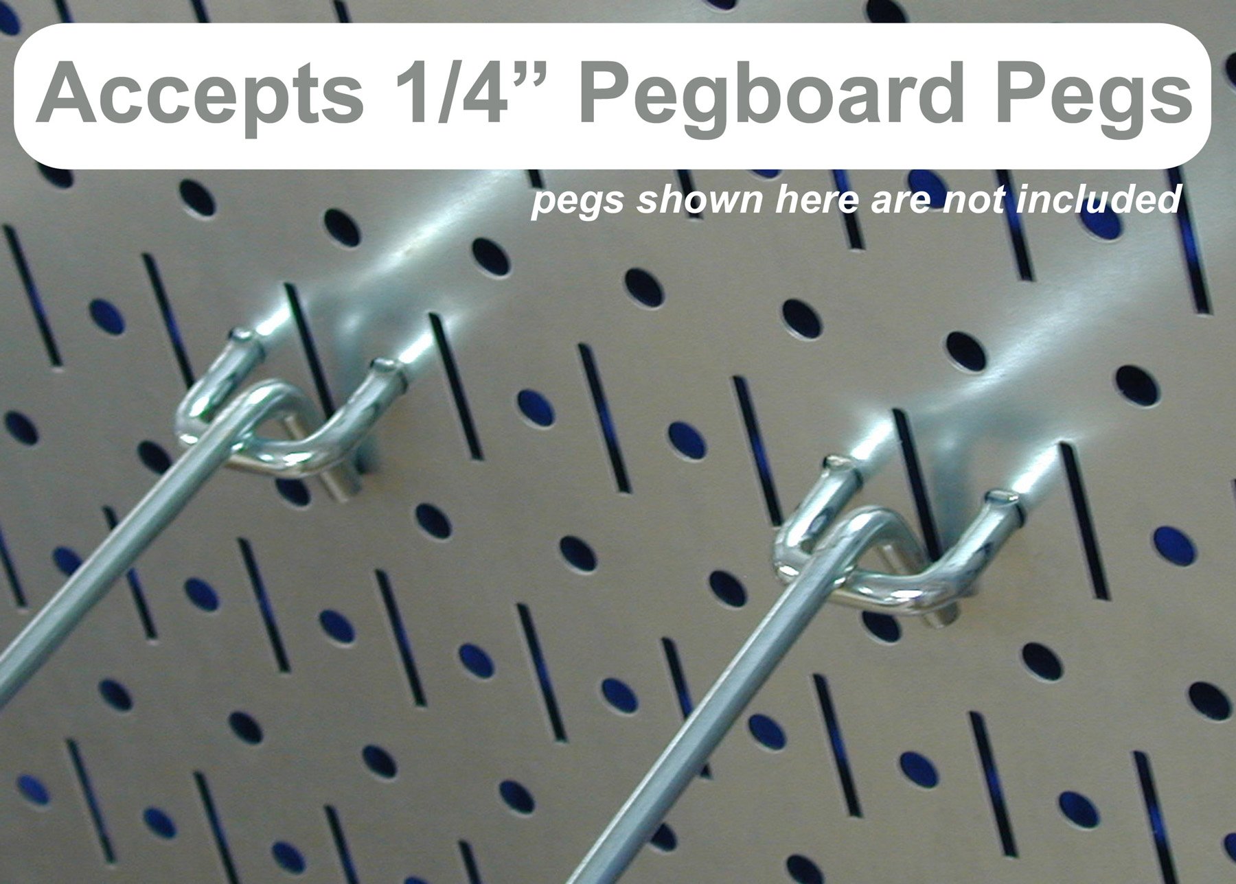 Wall Control Pegboard 32in x 16in Galvanized Metal Pegboard Tool Board Panel