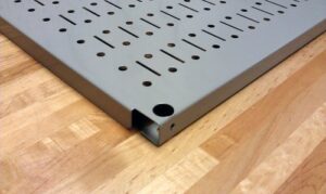 Wall Control Pegboard 16in x 32in Horizontal Galvanized Metal Pegboard Tool Board Panel