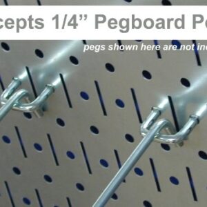 Wall Control Pegboard 16in x 32in Horizontal Galvanized Metal Pegboard Tool Board Panel