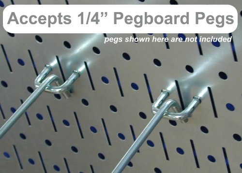 Wall Control Pegboard 16in x 32in Horizontal Galvanized Metal Pegboard Tool Board Panel