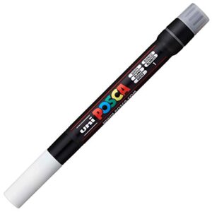 posca marker brush in white, posca pens for art supplies, school supplies, rock art, fabric paint, fabric markers, paint pen, art markers, posca paint markers