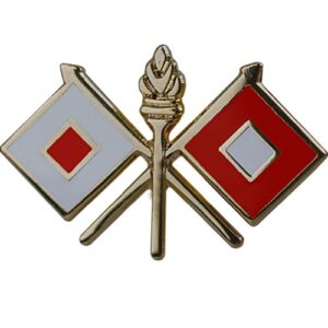 u.s. army signal corps 1" lapel pin