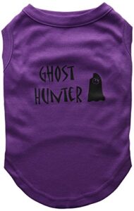 mirage pet products ghost hunter screen print shirt purple with black lettering lg (14)