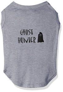 mirage pet products ghost hunter screen print shirt grey with black lettering xl (16)