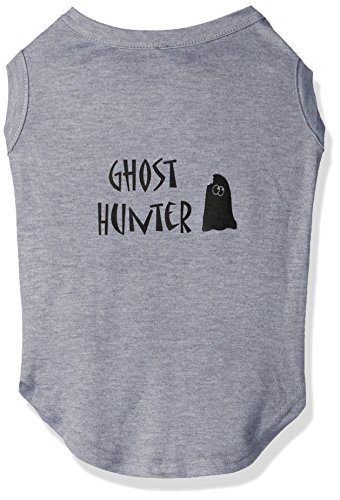 Mirage Pet Products Ghost Hunter Screen Print Shirt Grey with Black Lettering XL (16)