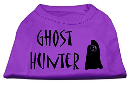 Mirage Pet Products Ghost Hunter Screen Print Shirt Light Pink with Black Lettering XS (8)