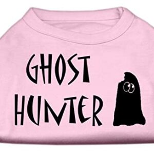 Mirage Pet Products Ghost Hunter Screen Print Shirt Light Pink with Black Lettering XS (8)