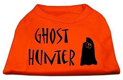 Mirage Pet Products Ghost Hunter Screen Print Shirt Light Pink with Black Lettering XS (8)