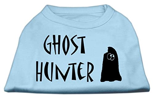 Mirage Pet Products Ghost Hunter Screen Print Shirt Light Pink with Black Lettering XS (8)