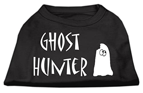 Mirage Pet Products Ghost Hunter Screen Print Shirt Light Pink with Black Lettering XS (8)