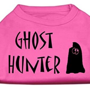 Mirage Pet Products Ghost Hunter Screen Print Shirt Light Pink with Black Lettering XS (8)