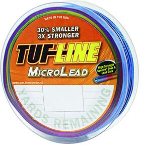 tuf-line ml18100 micro lead core spectra braid trolling line, 18-pound
