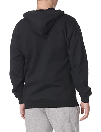 Gildan Heavy Blend Unisex Adult Full Zip Hooded Sweatshirt Top (L) (Black)