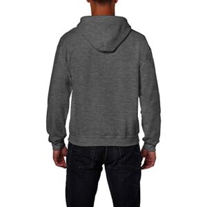 Gildan Heavy Blend Unisex Adult Full Zip Hooded Sweatshirt Top (XL) (Purple)