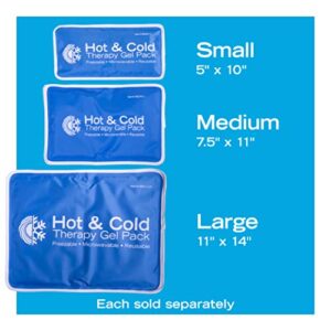 Roscoe Medical Gel Ice Packs Reusable and Cold Packs for Injuries Reusable, Shoulder Ice Pack, Knee Ice Pack, Hot and Cold Pack, Ice Pack for Back, 11 x 14 Inches, Large Ice Pack