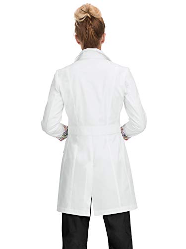 KOI 408 Women's Geneva Lab Coat White S