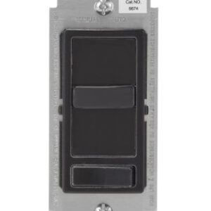Leviton SureSlide Dimmer Switch for Dimmable LED, Halogen and Incandescent Bulbs, 6674-P0E, Black