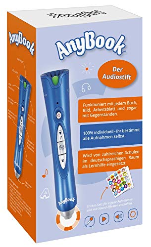 AnyBook Reader Audio Pen: Perfect Learning Aid for Elementary Schools - Record, Playback, and Personalize Books, Worksheets, and Education Materials with Digital Reader Stickers